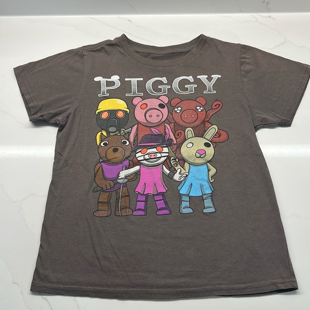 Roblox Piggy Characters Youth Printed T-Shirt Good Vs Evil short sleeve